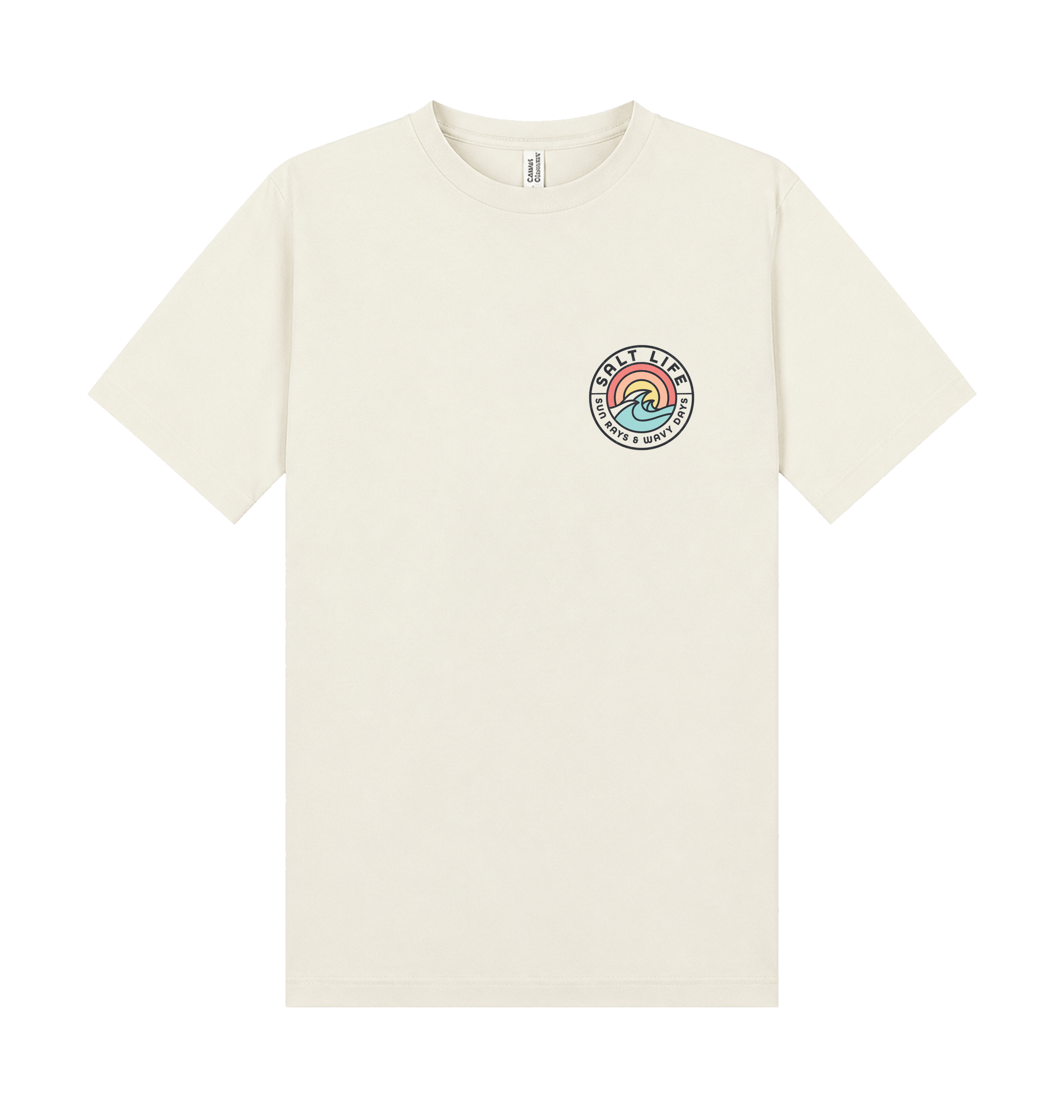 Ecru Printed T-shirt Front