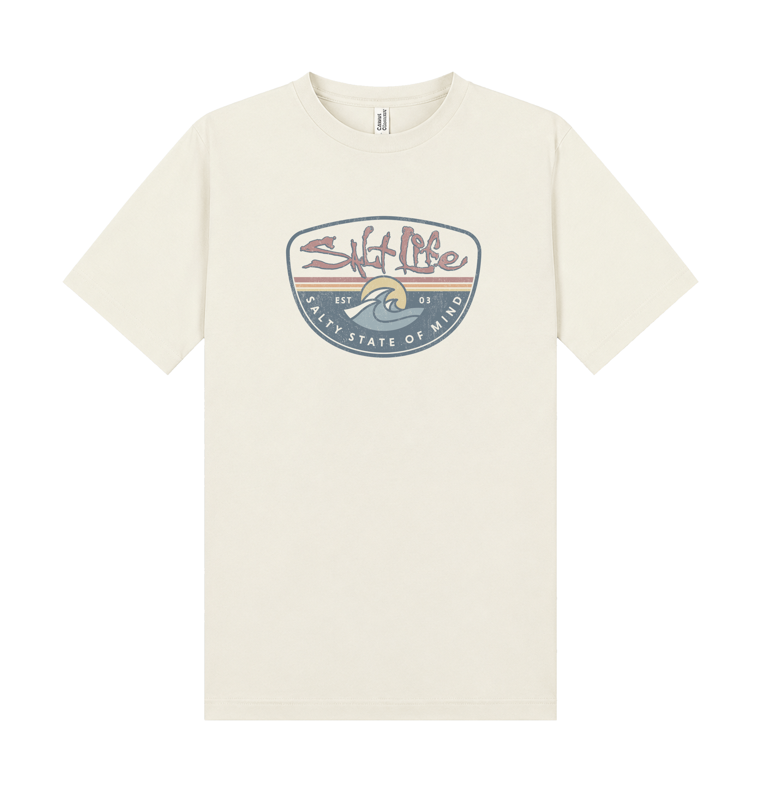 Ecru Printed T-shirt Front