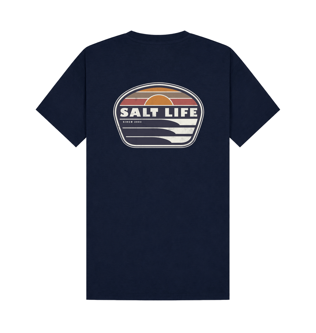 Navy Printed T-shirt Back