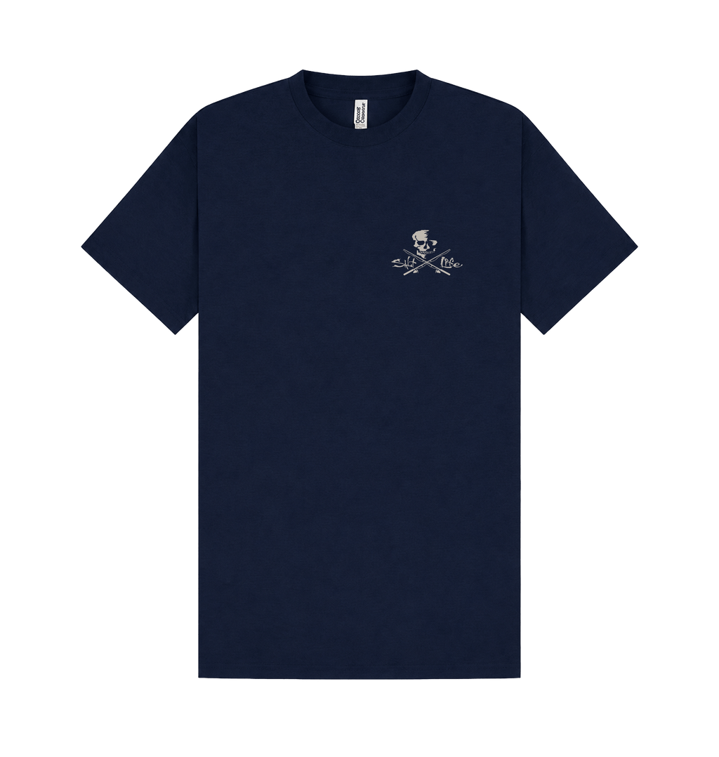 Navy Printed T-shirt Front
