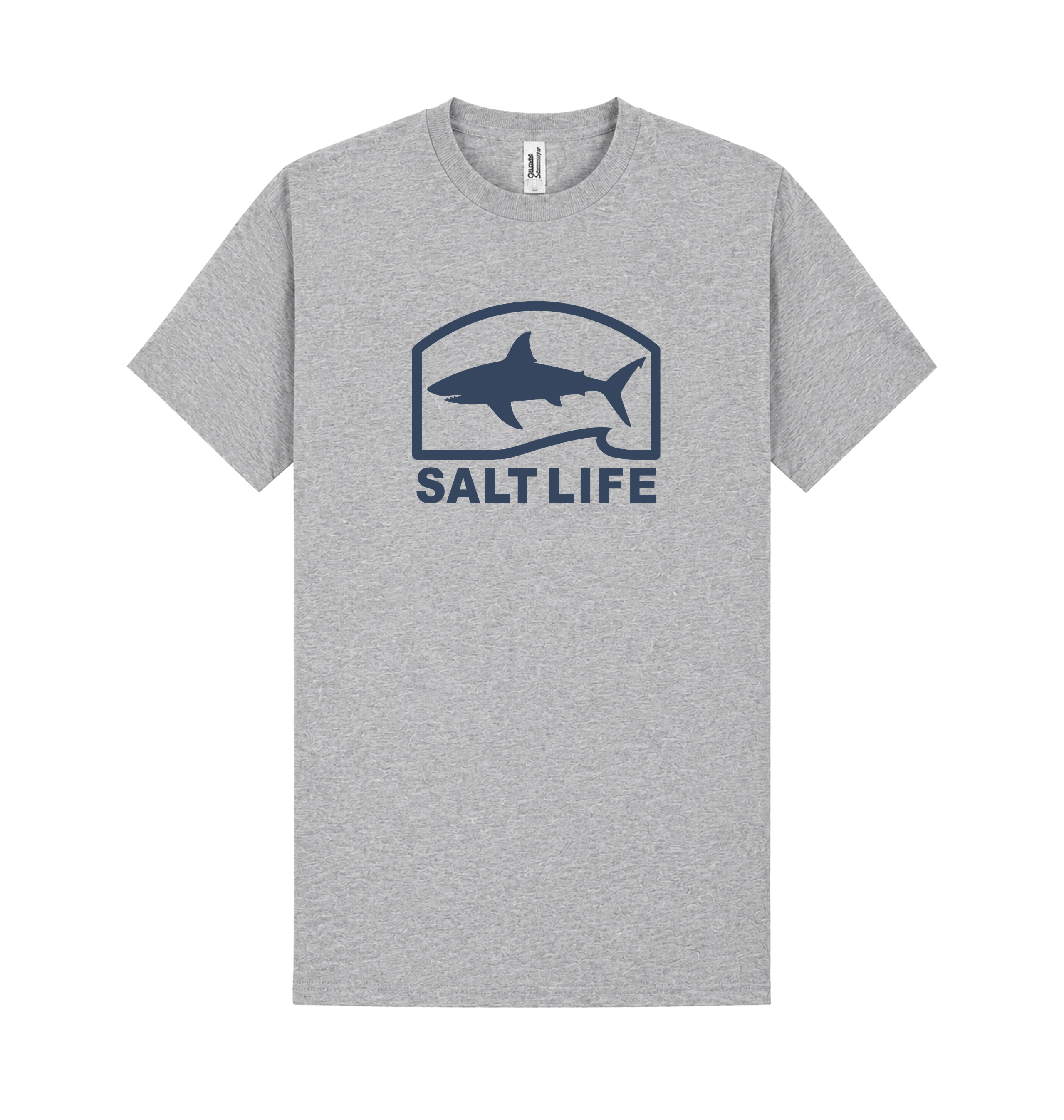 Heather Grey Printed T-shirt Front