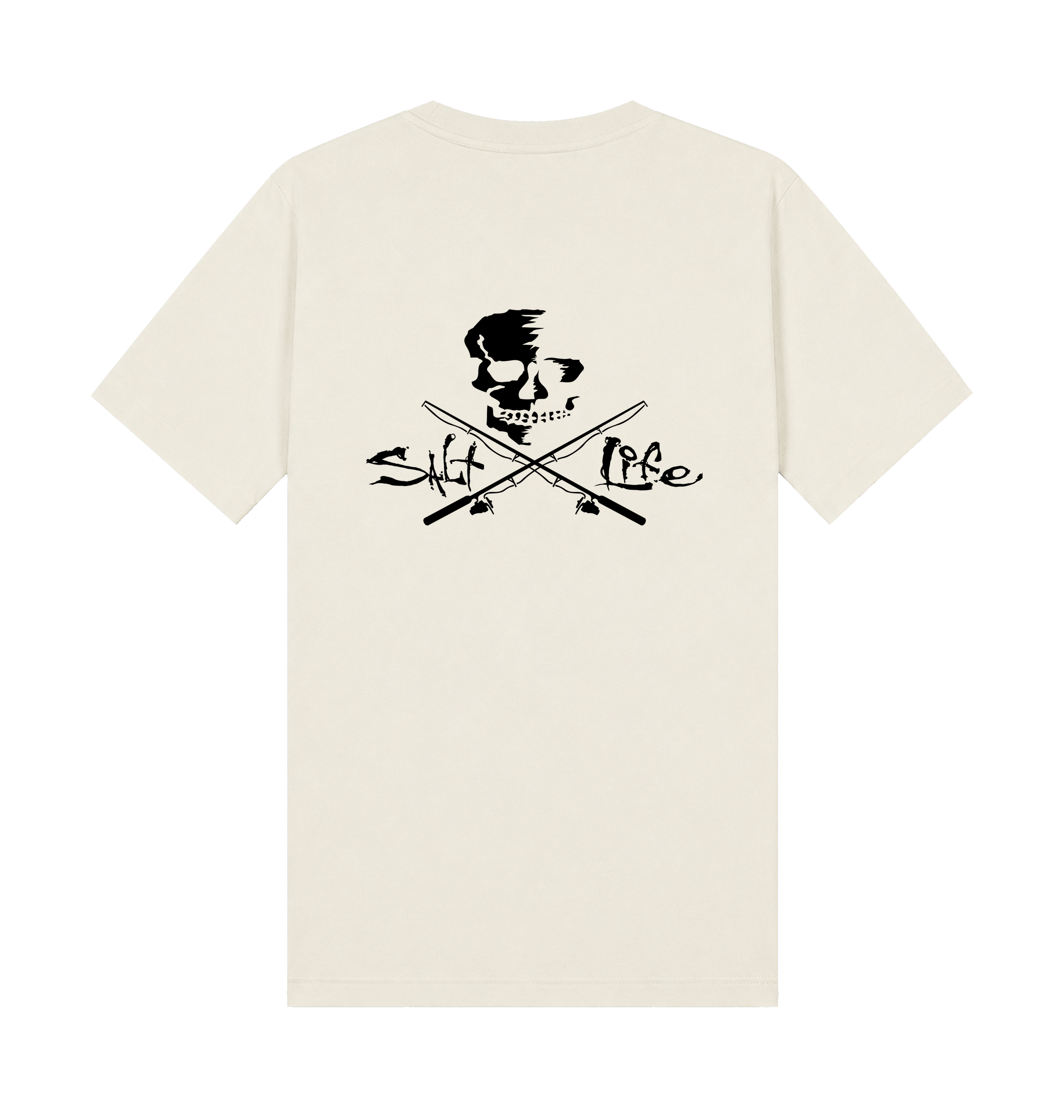 Ecru Printed T-shirt Back