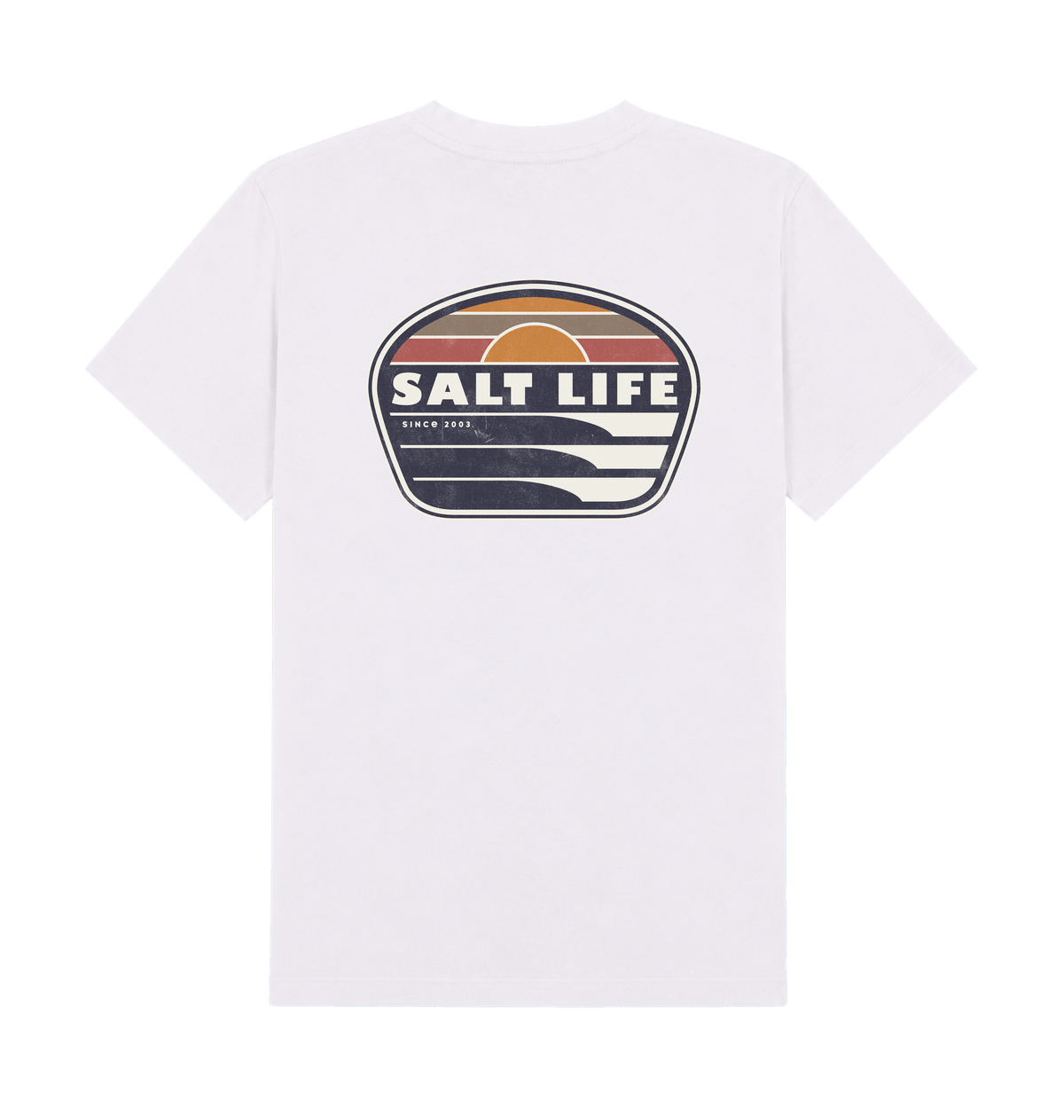 White Printed T-shirt Back