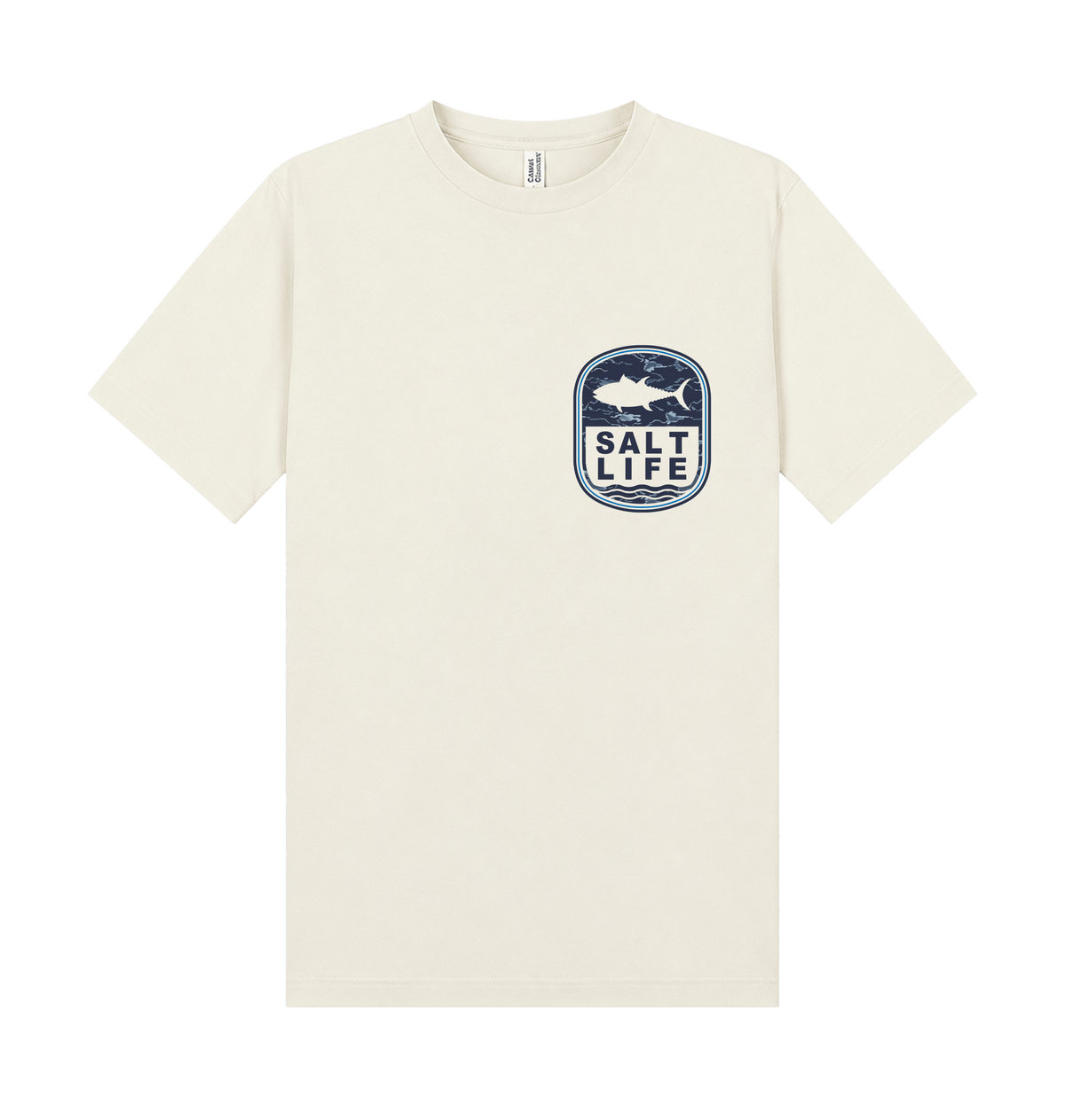 Ecru Printed T-shirt Front