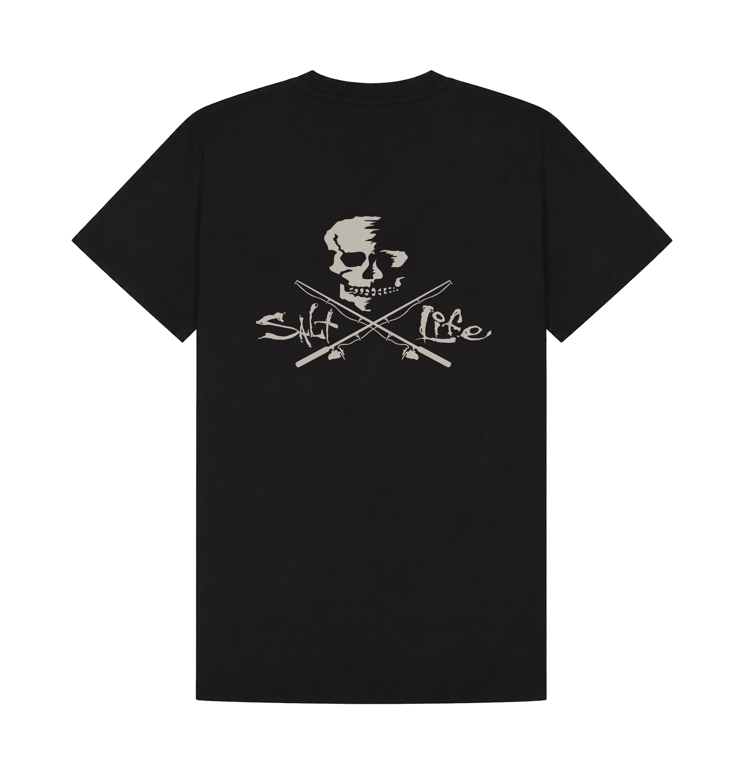 Black Printed T-shirt Back