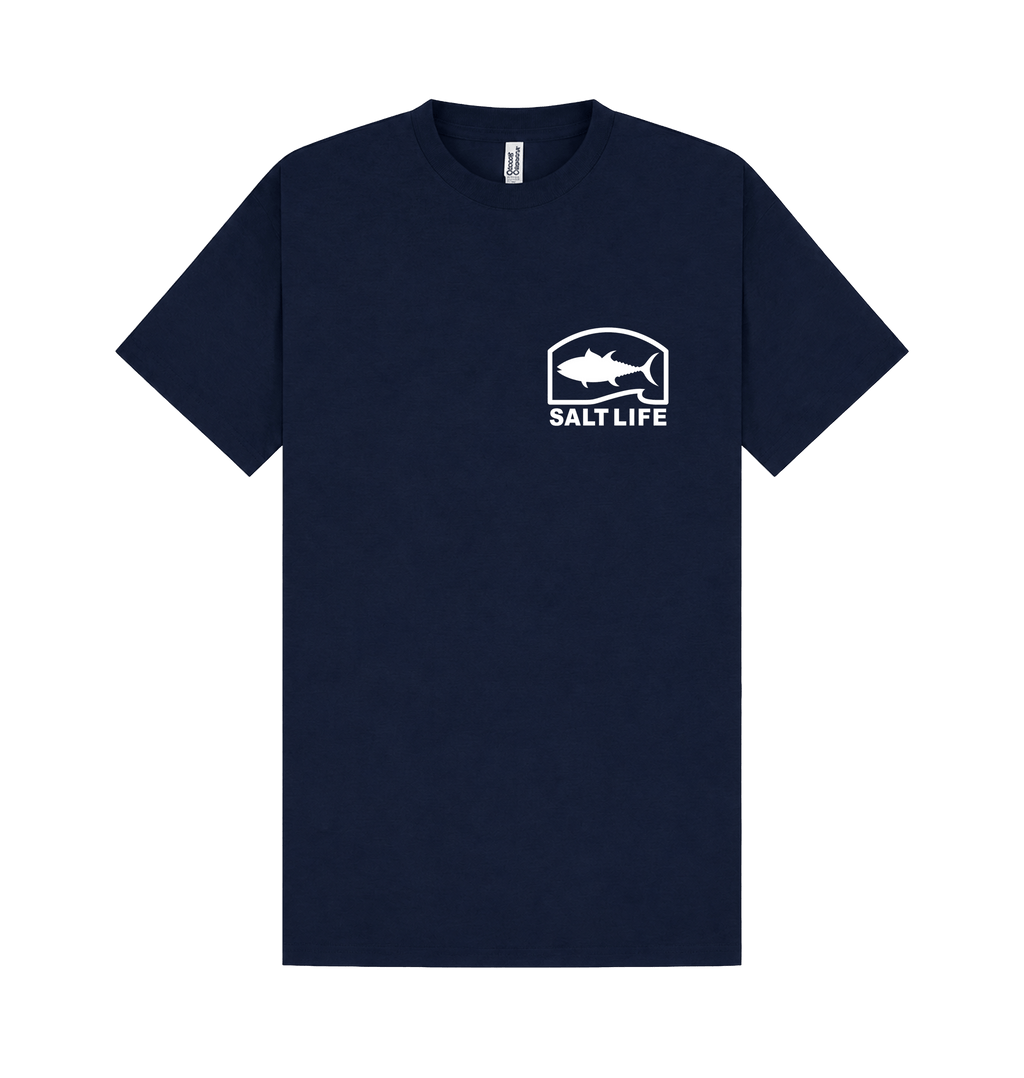 Navy Printed T-shirt Front