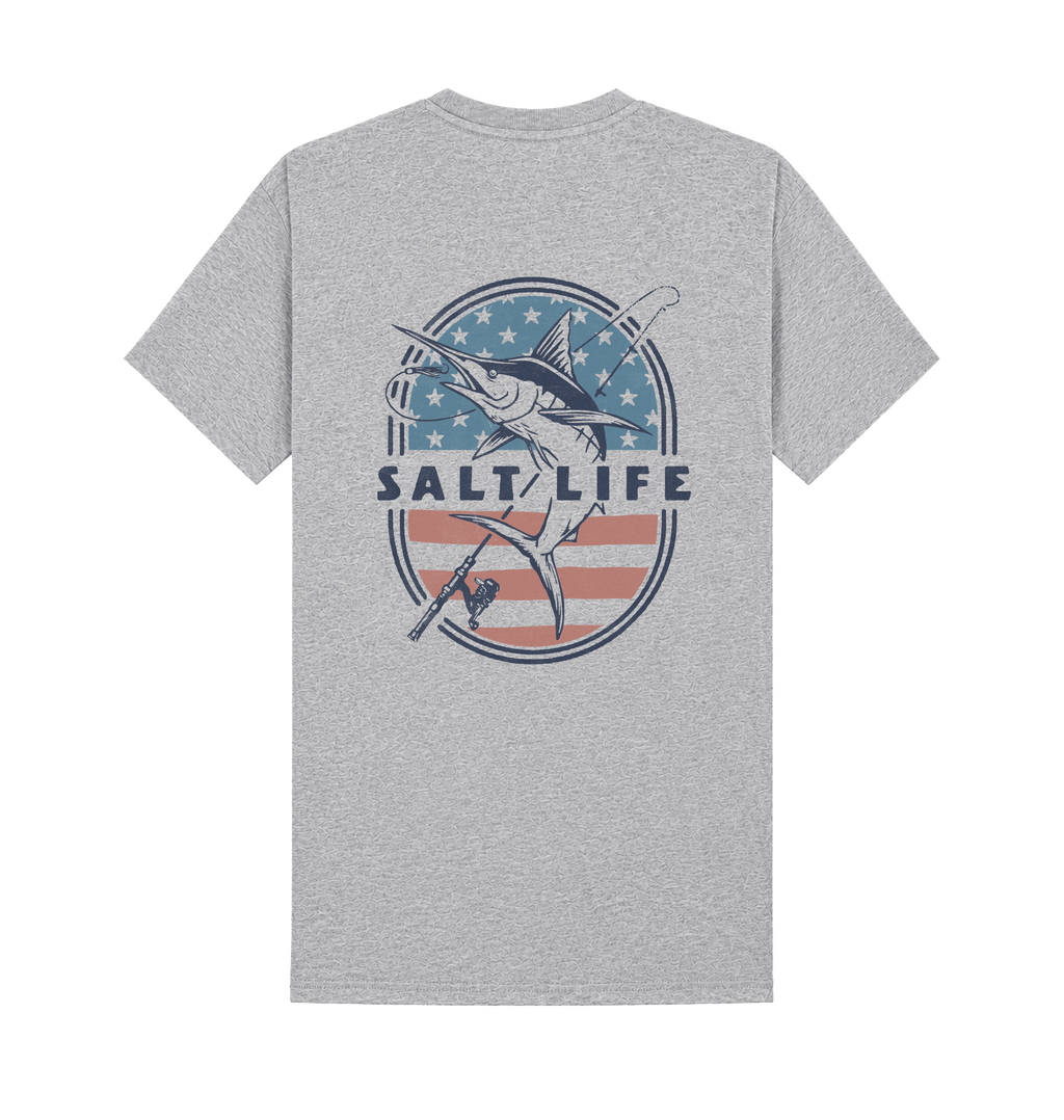 Heather Grey Printed T-shirt Back