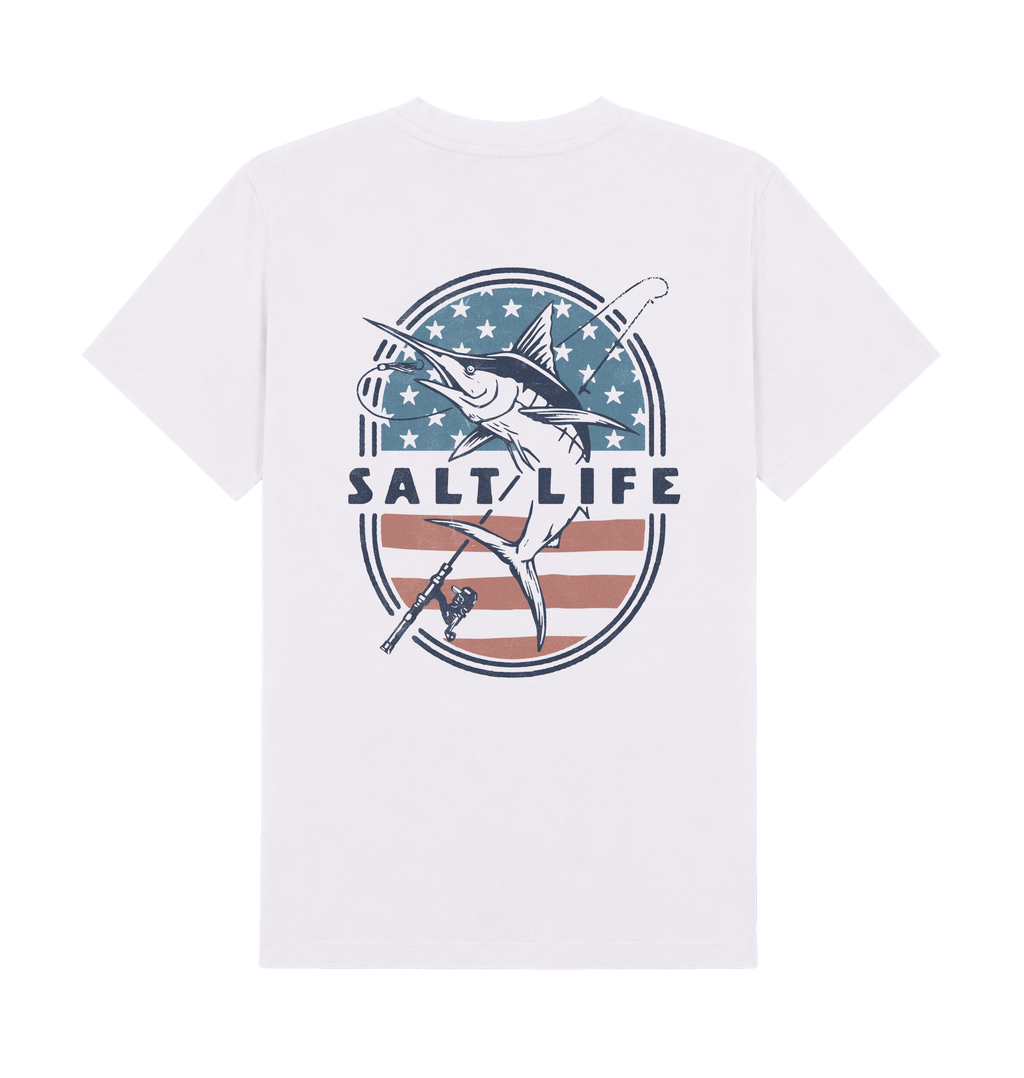 White Printed T-shirt Back