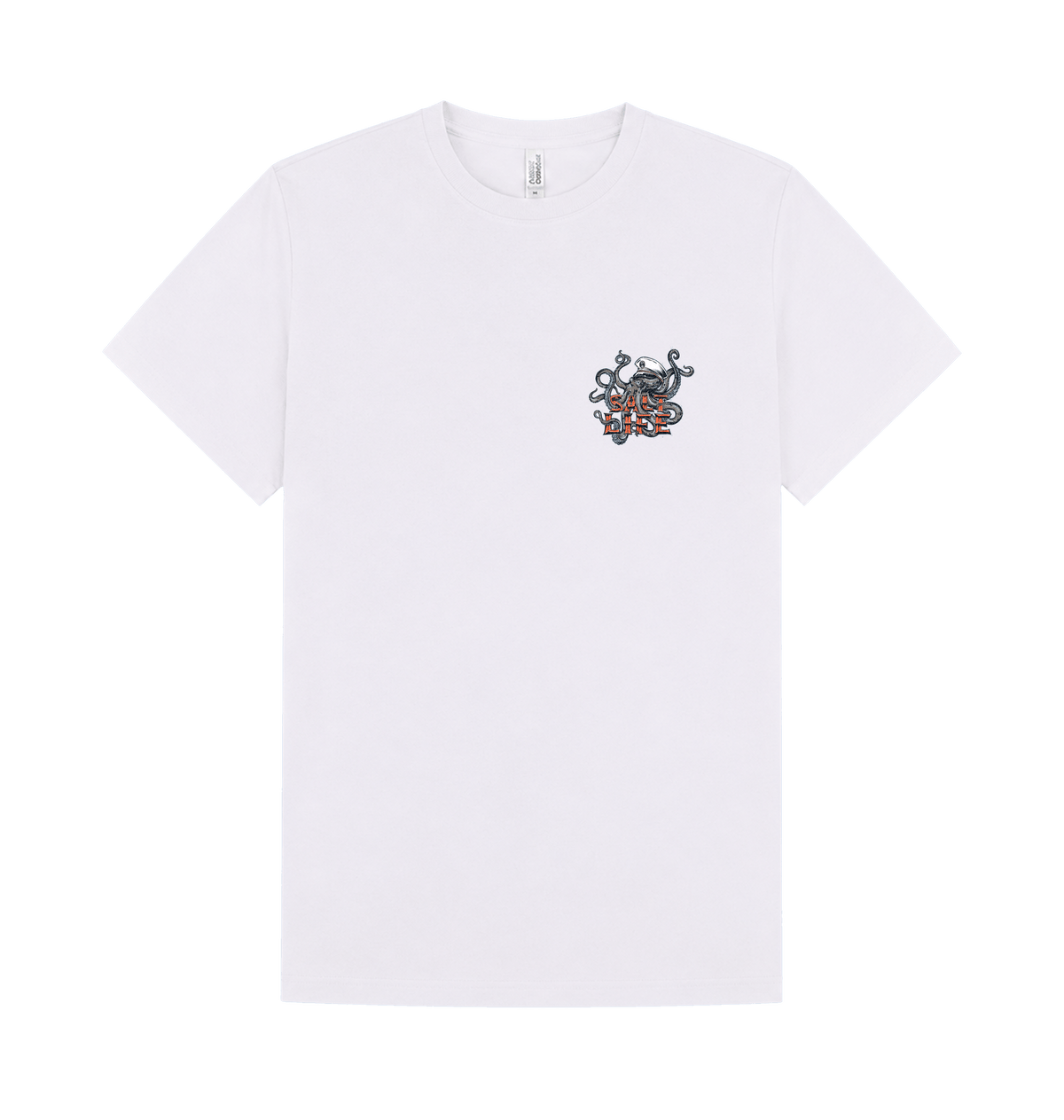 White Printed T-shirt Front