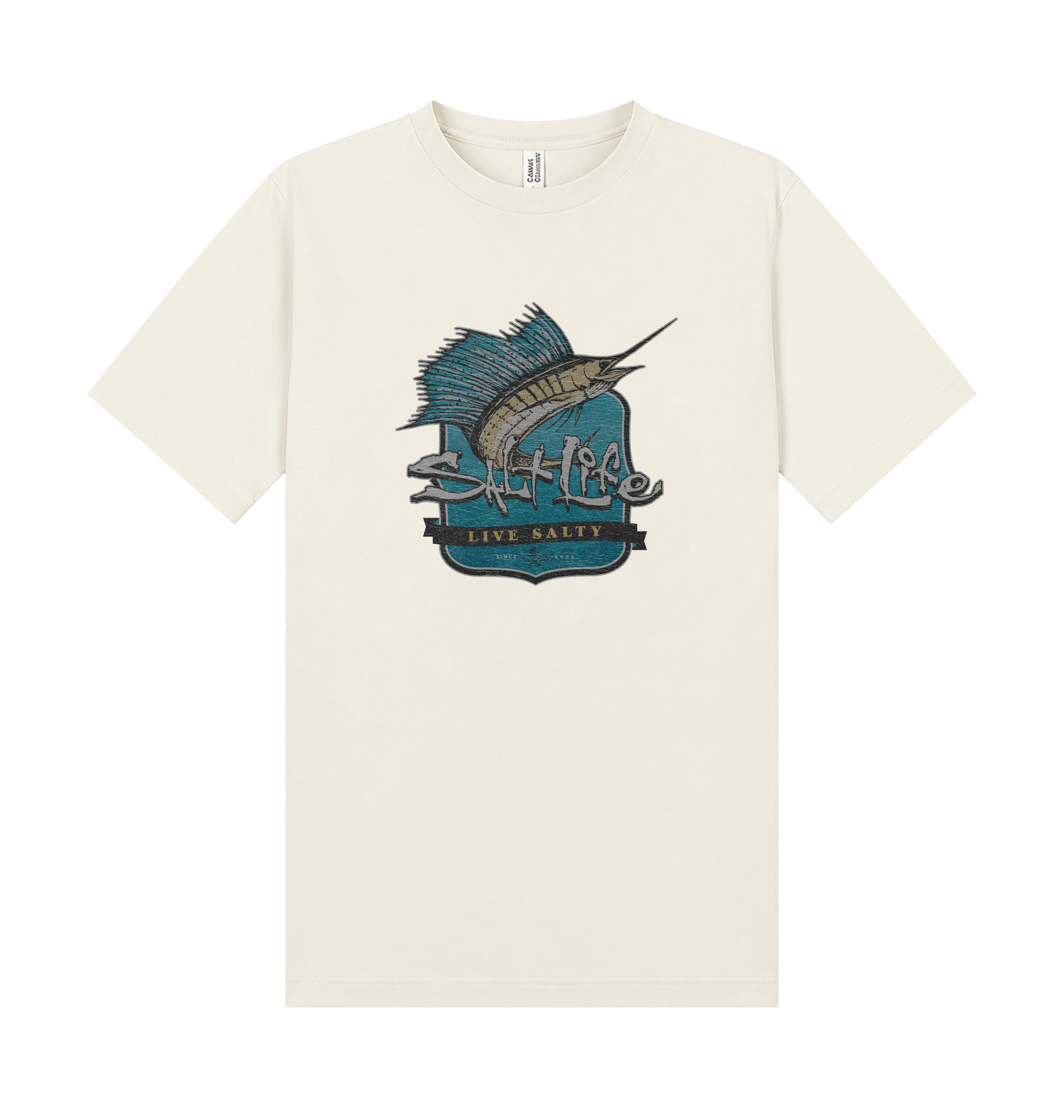 Ecru Printed T-shirt Front