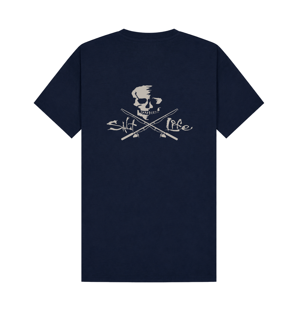 Navy Printed T-shirt Back
