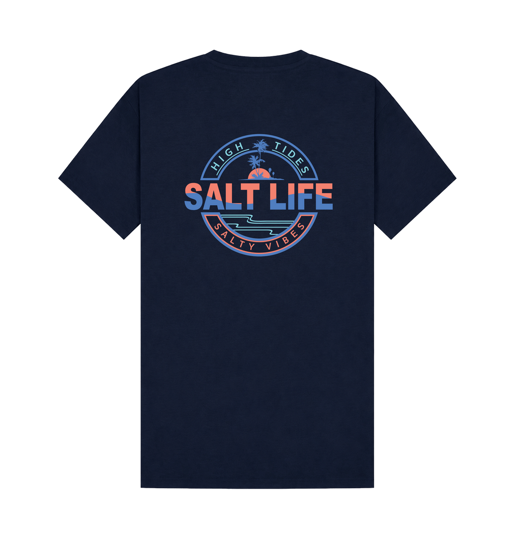 Navy Printed T-shirt Back
