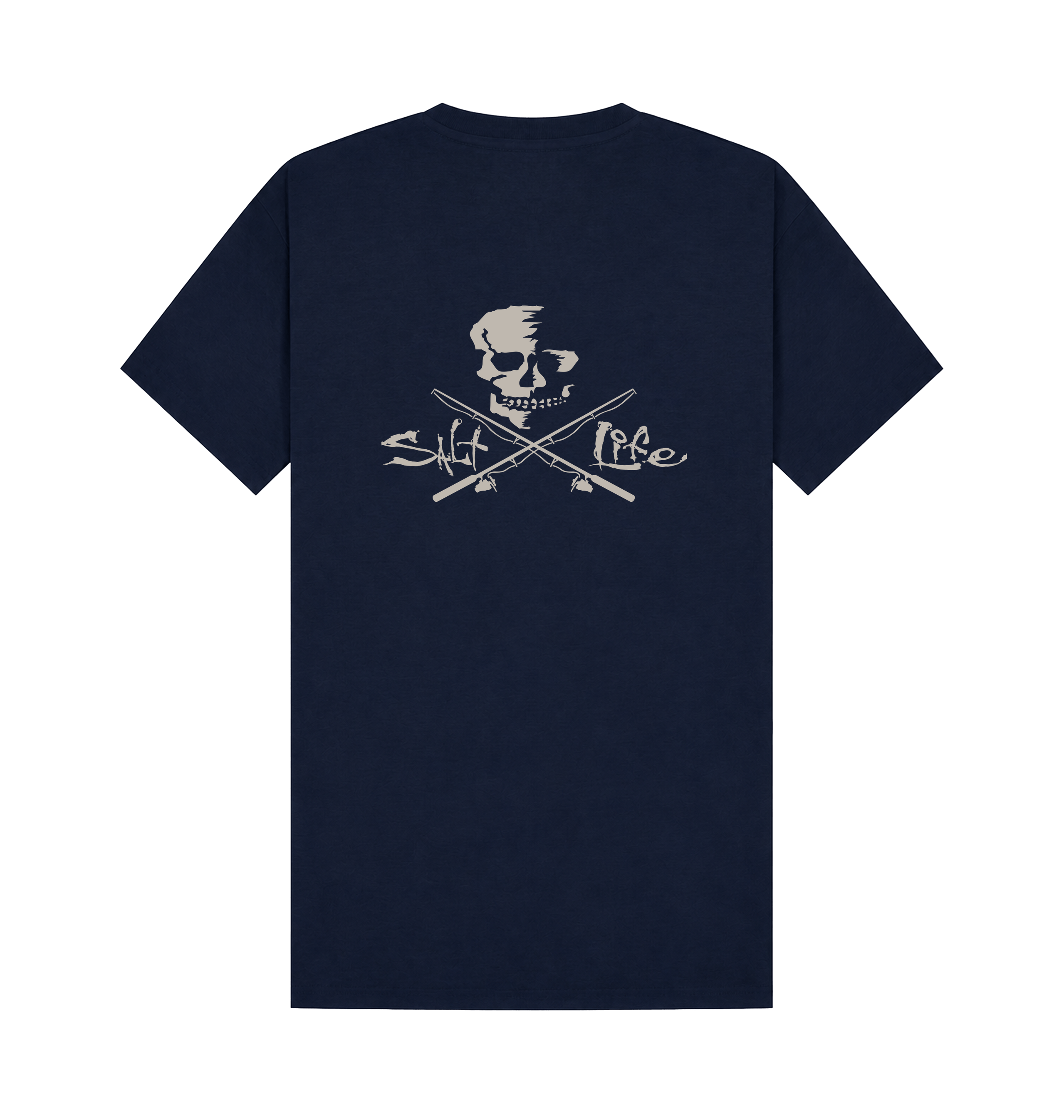 Navy Printed T-shirt Back
