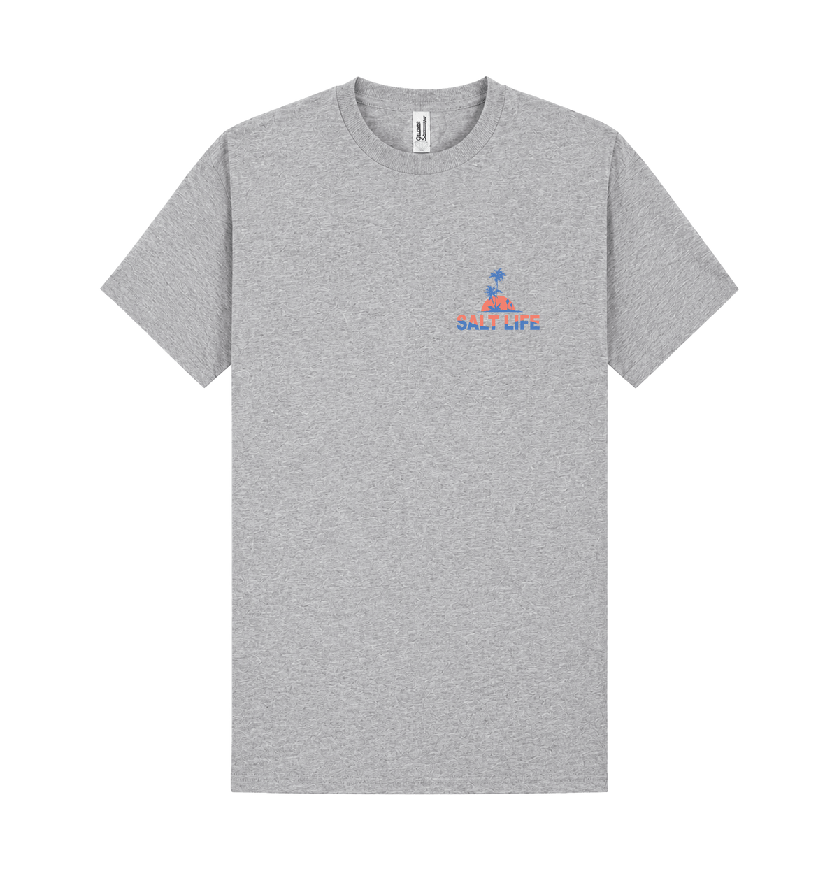 Heather Grey Printed T-shirt Front