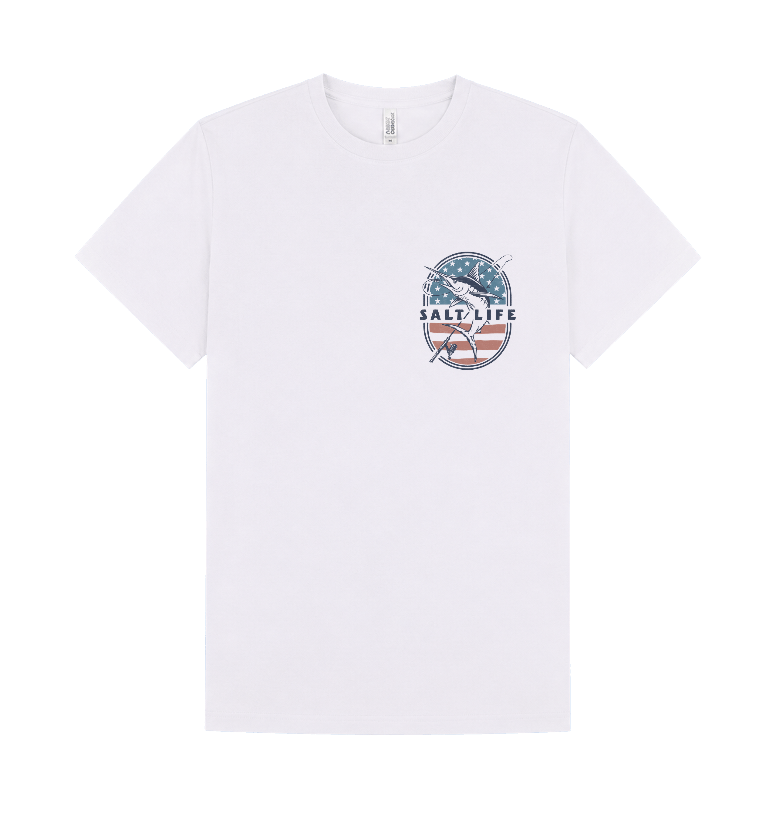 White Printed T-shirt Front