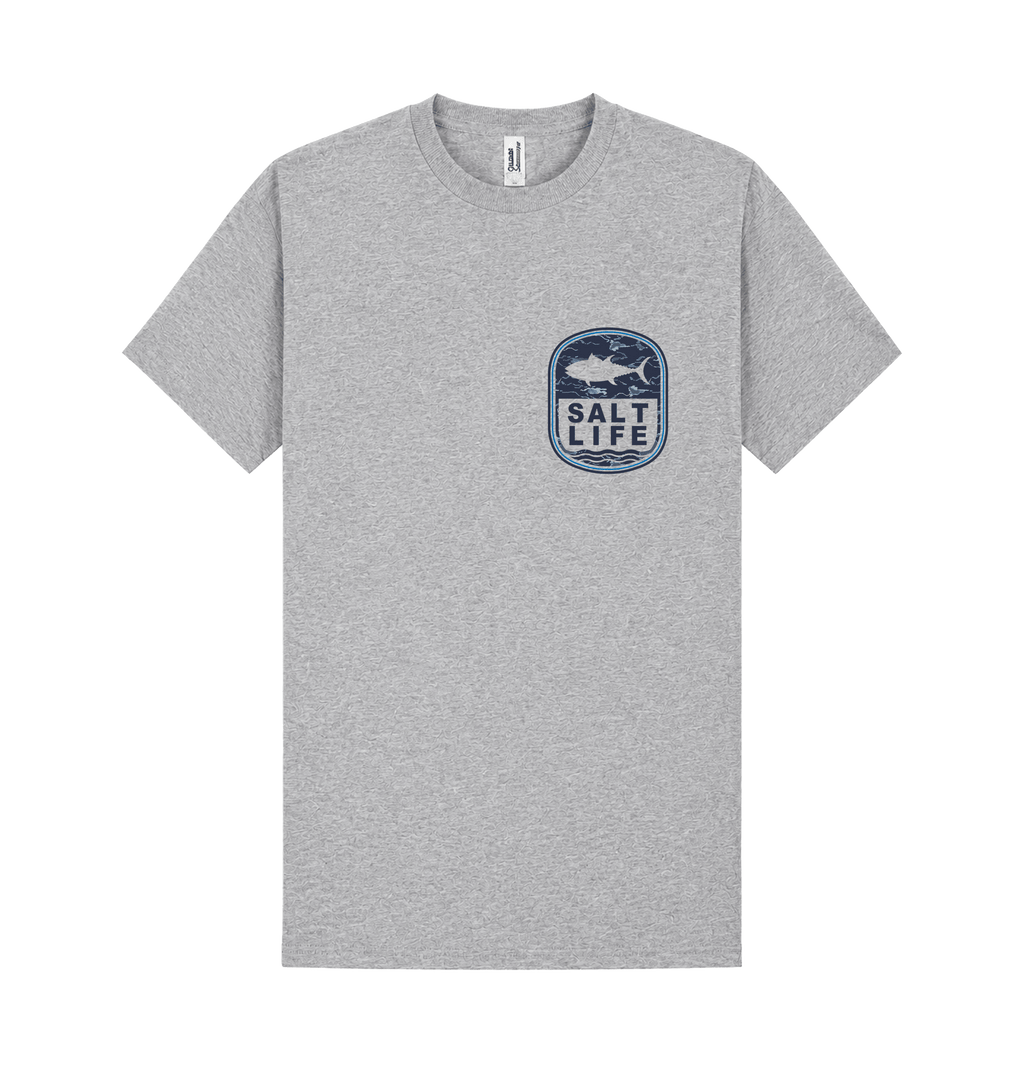 Heather Grey Printed T-shirt Front