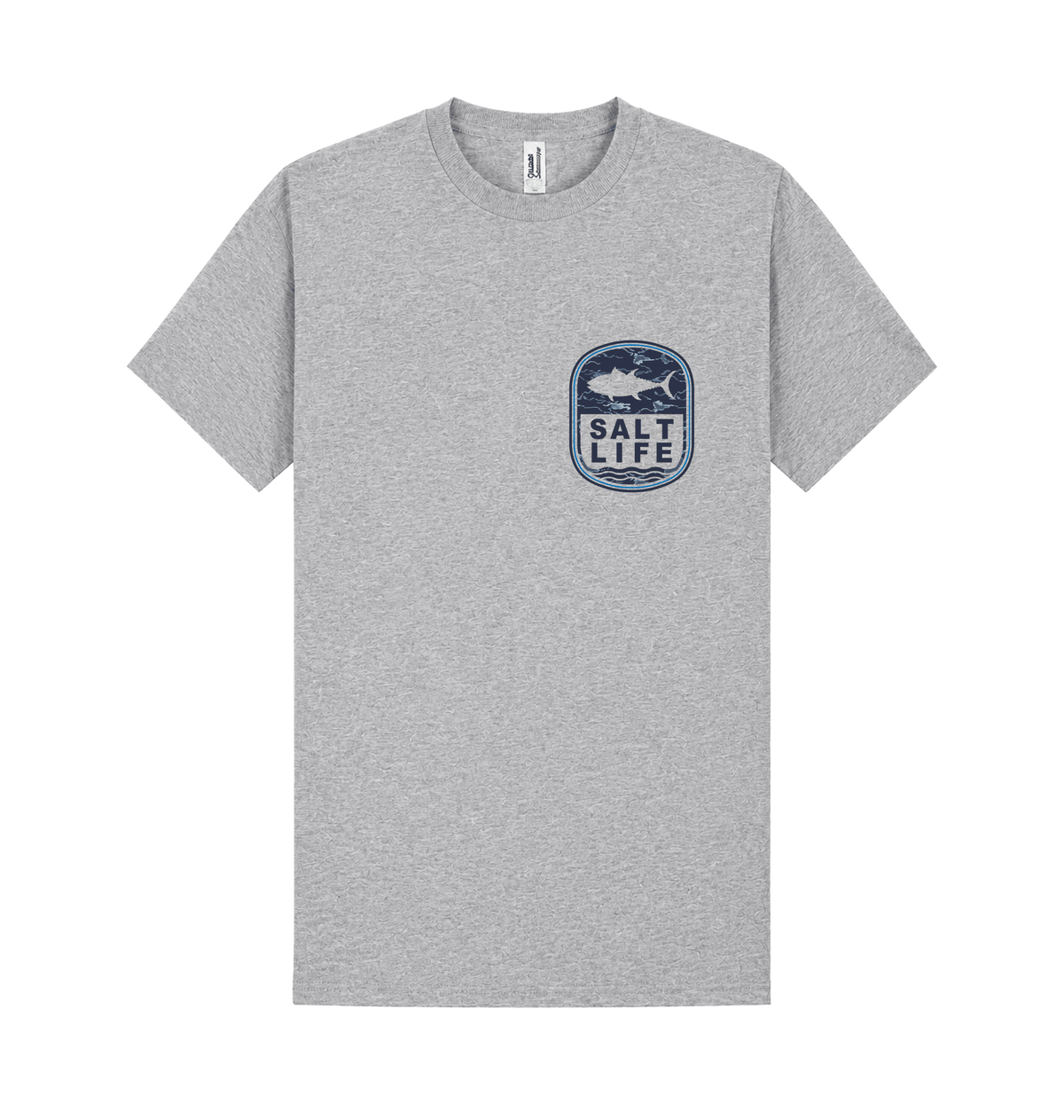 Heather Grey Printed T-shirt Front