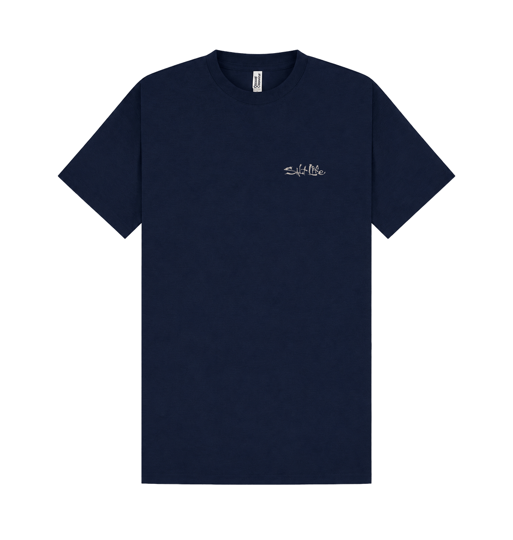 Navy Printed T-shirt Front