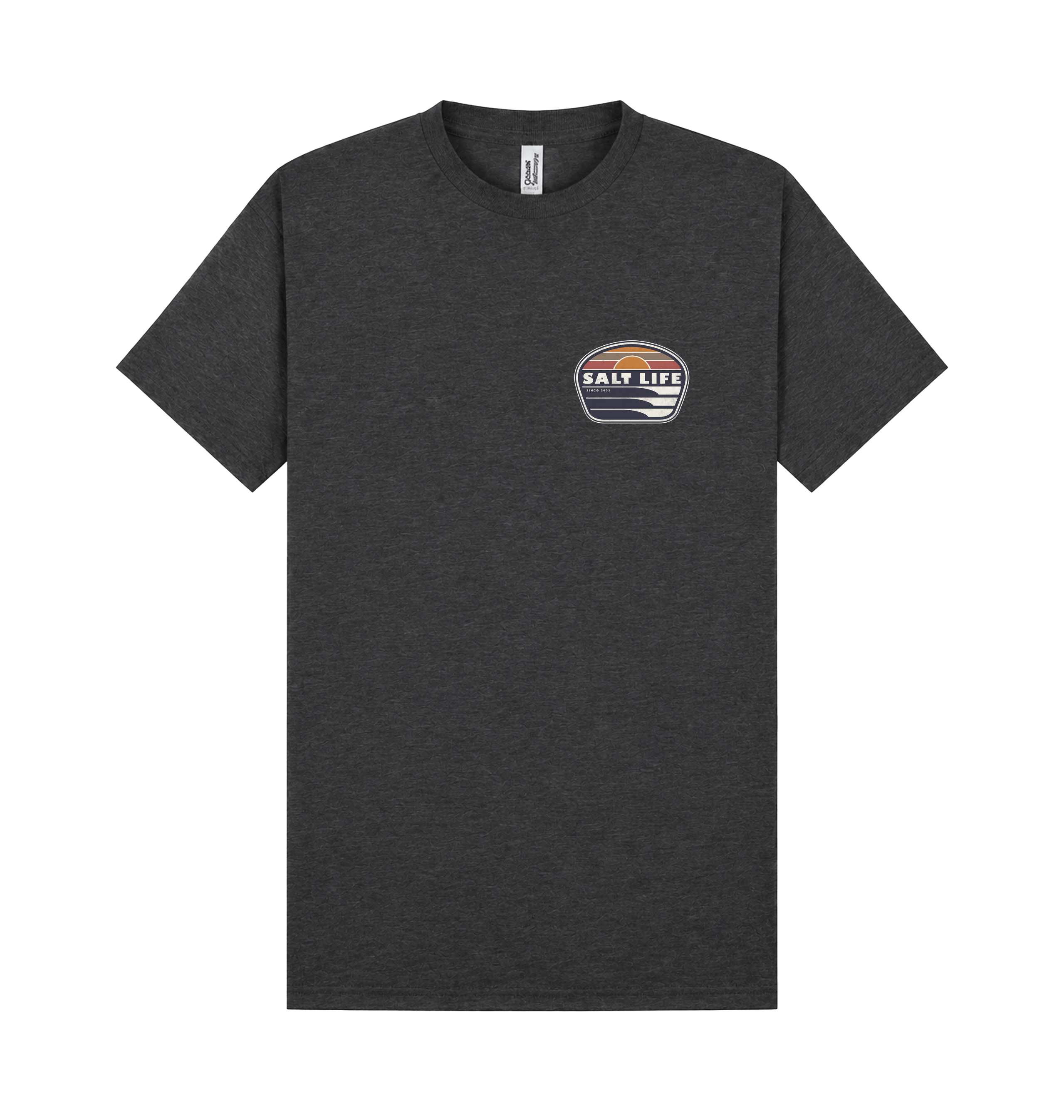 Charcoal Printed T-shirt Front