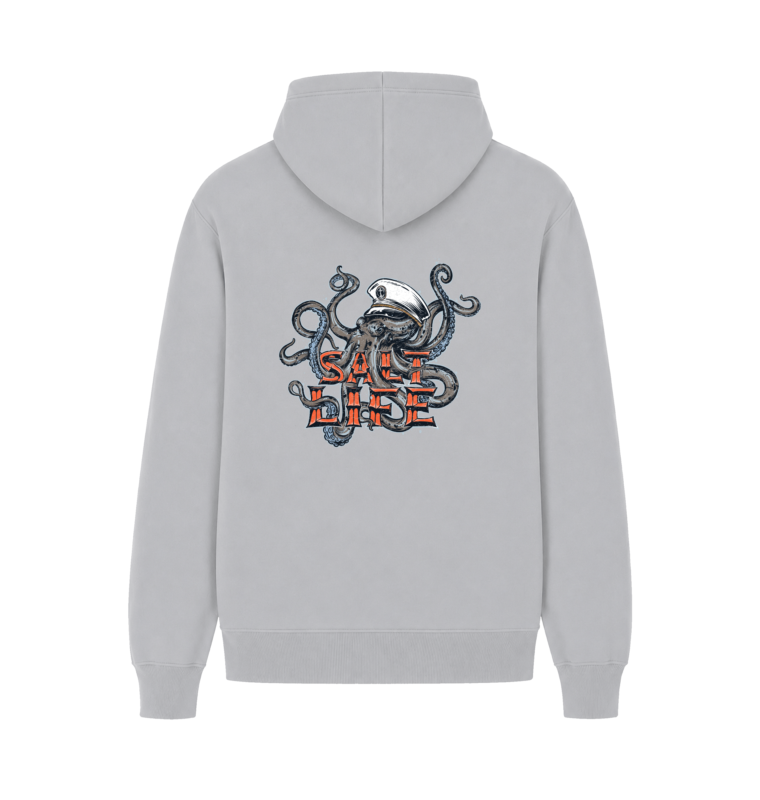 Sport Grey Printed Hoody Back