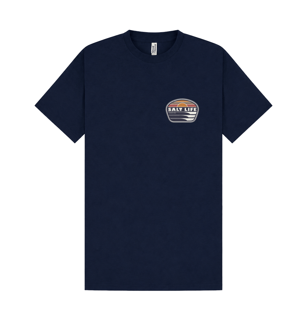Navy Printed T-shirt Front