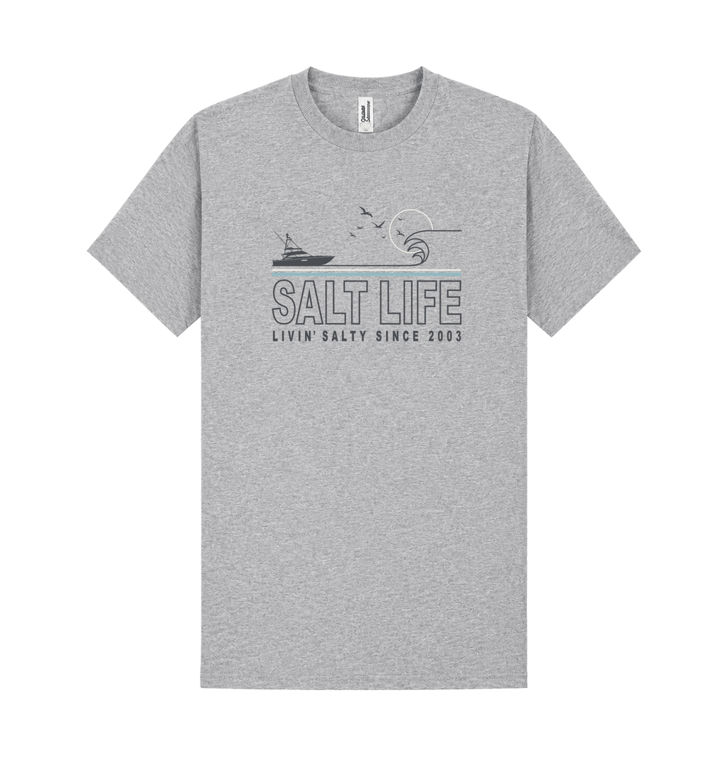 Heather Grey Printed T-shirt Front