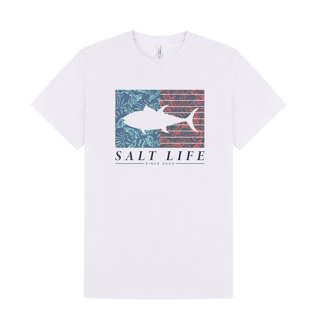 White Printed T-shirt Front
