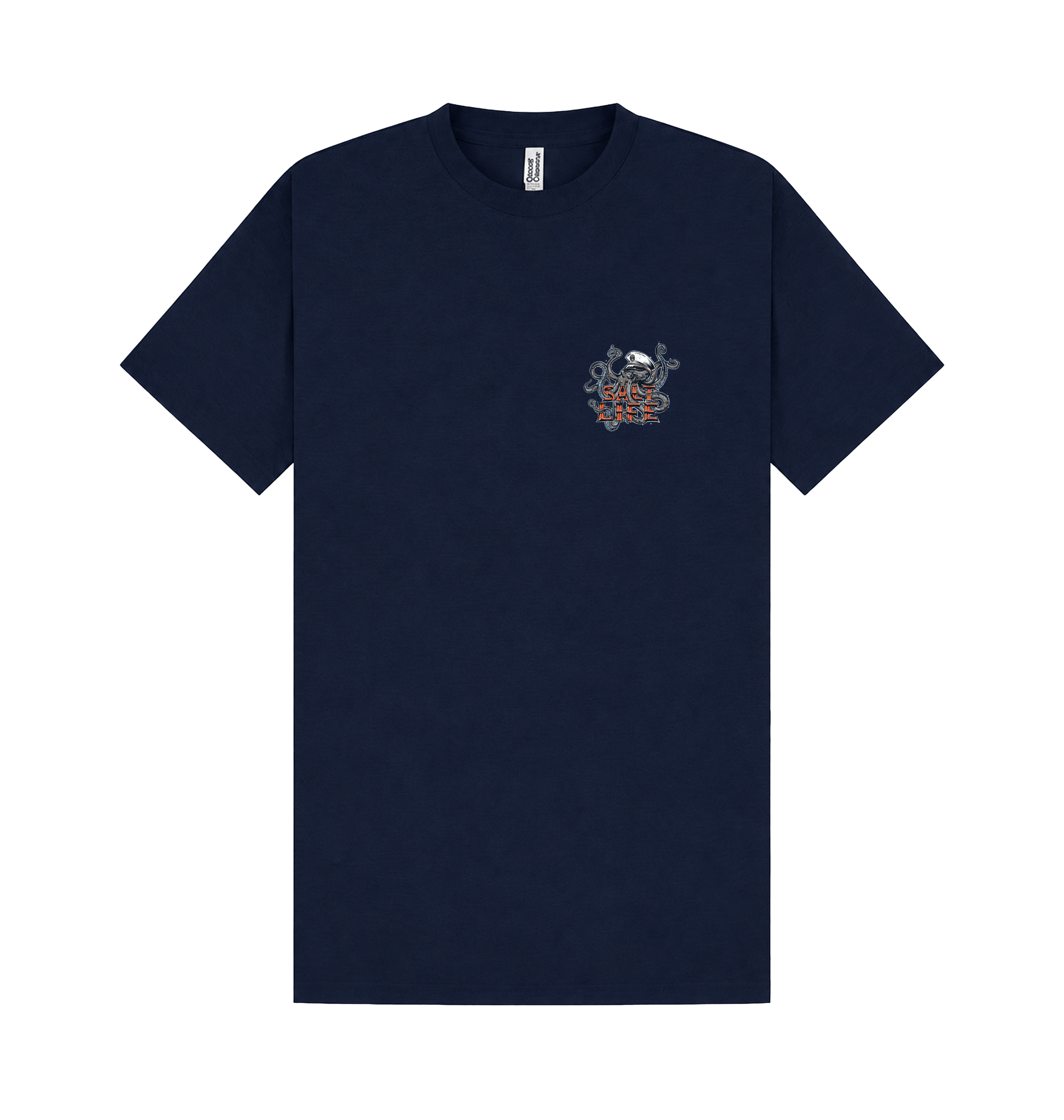Navy Printed T-shirt Front