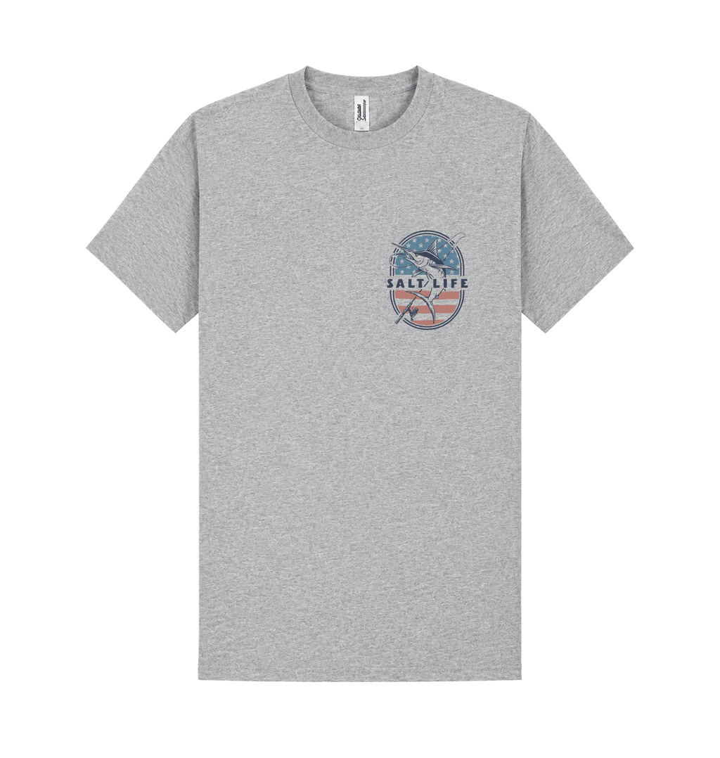 Heather Grey Printed T-shirt Front