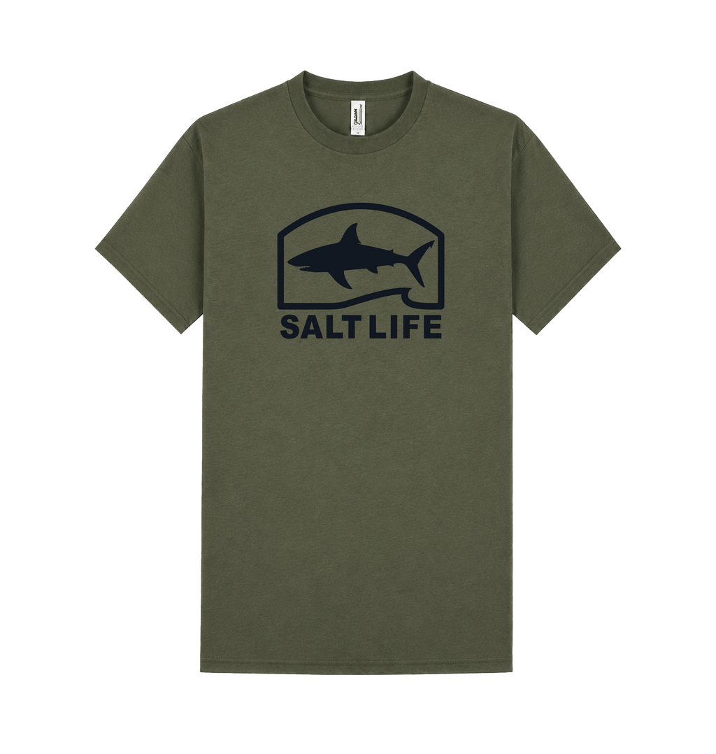 Military Green Printed T-shirt Front