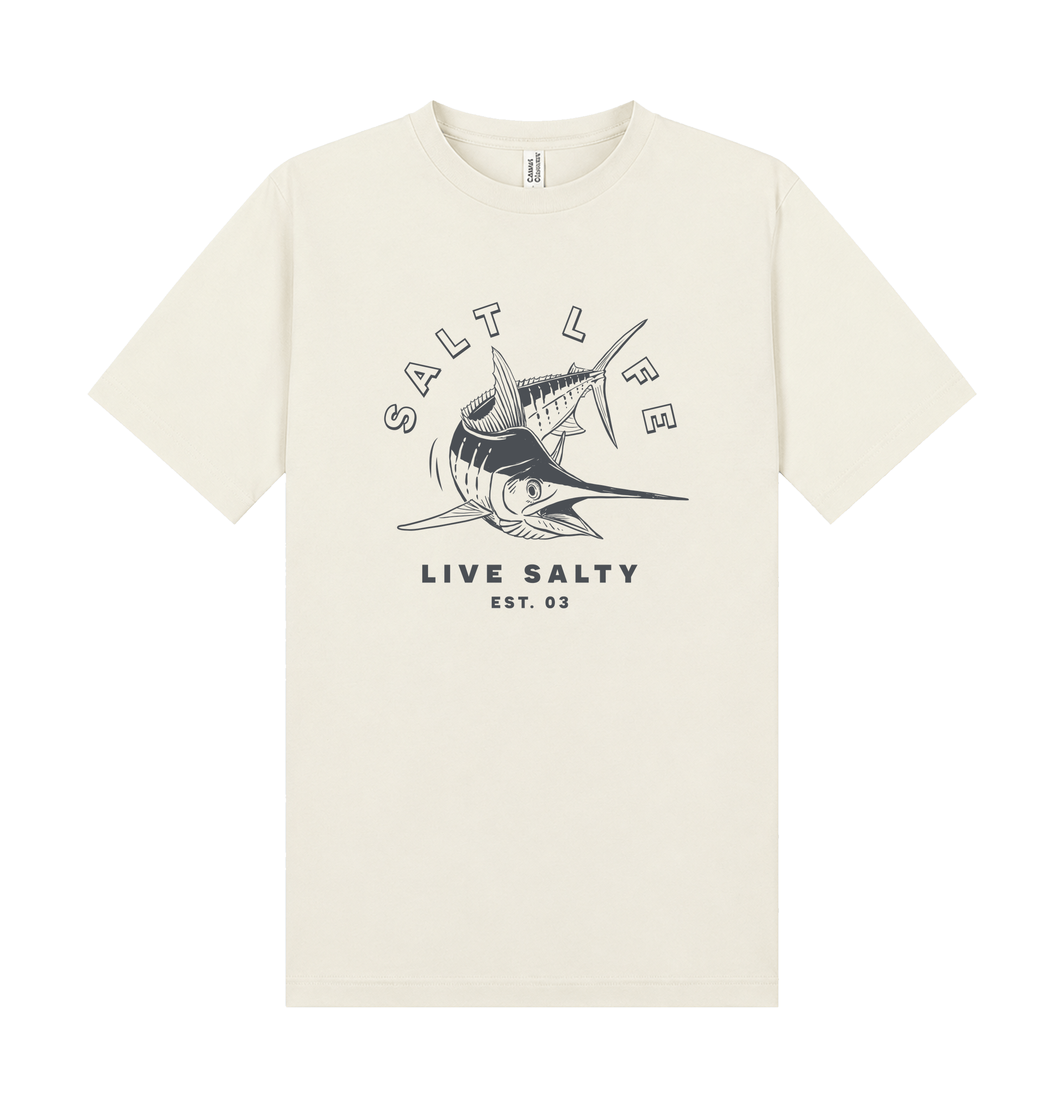Ecru Printed T-shirt Front