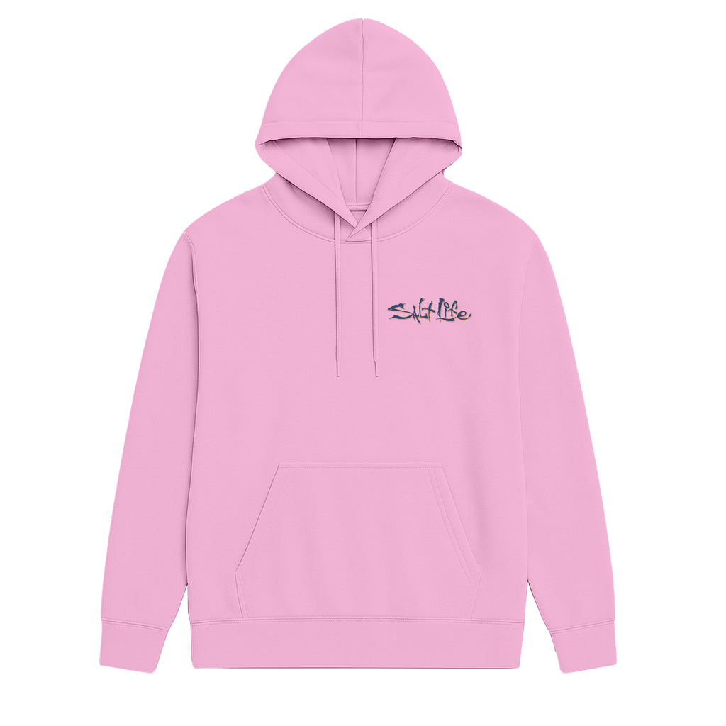 Salt Life One Cast Men's Hoodie Light Pink
