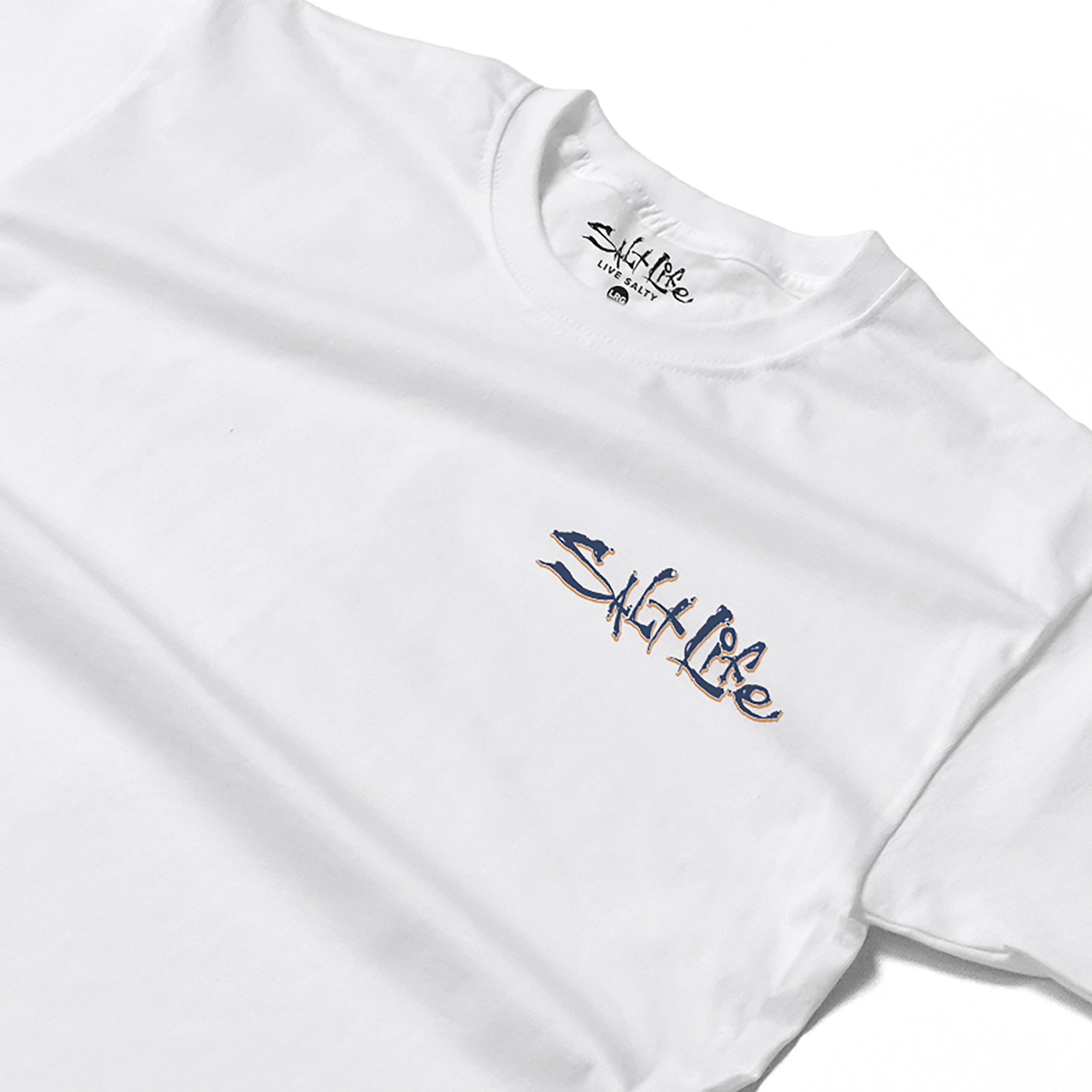 SALT LIFE  One Cast T-SHIRT WHITE