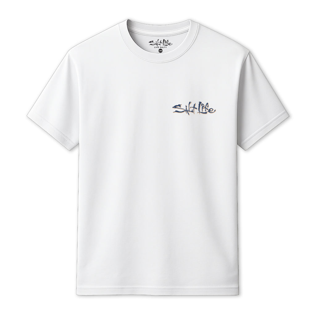 Salt Life One Cast Men's T-Shirt White