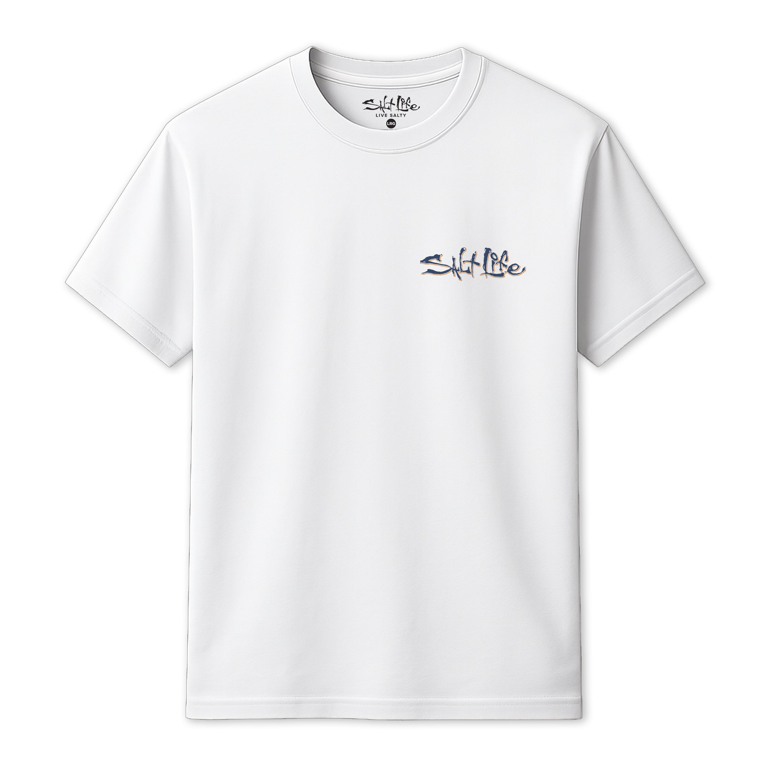 SALT LIFE  One Cast T-SHIRT WHITE