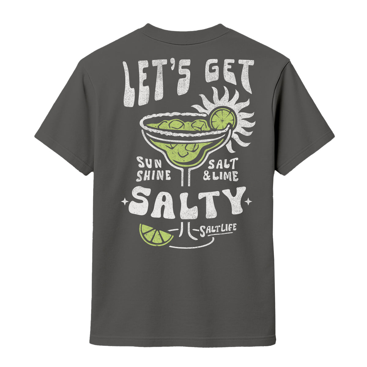 Salt Life Margarita Men's T-Shirt Charcoal
