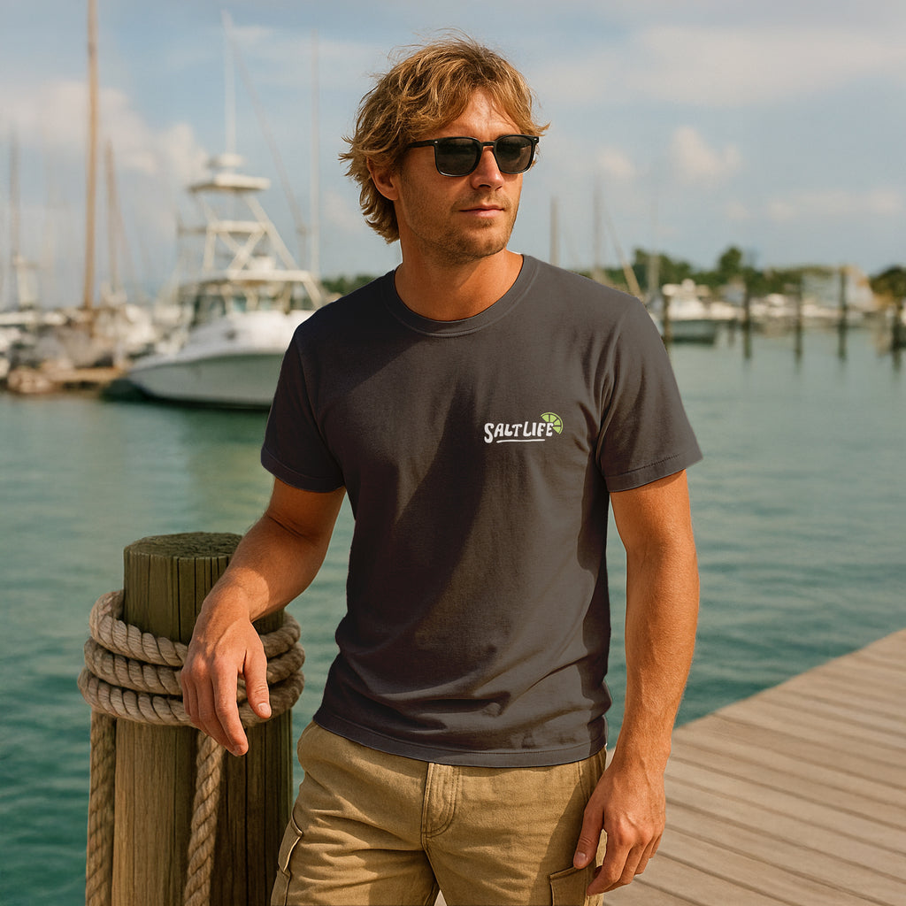 Salt Life Margarita Men's T-Shirt Charcoal