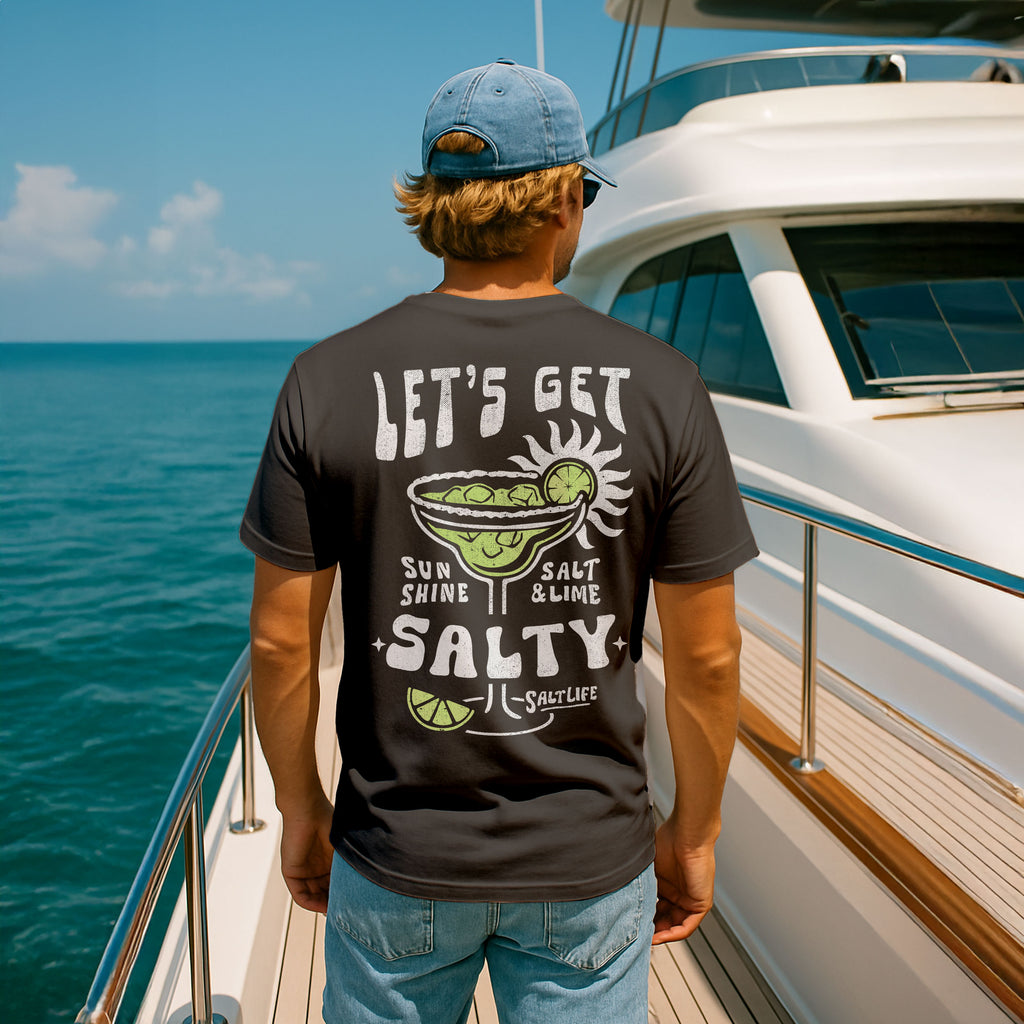 Salt Life Margarita Men's T-Shirt Charcoal