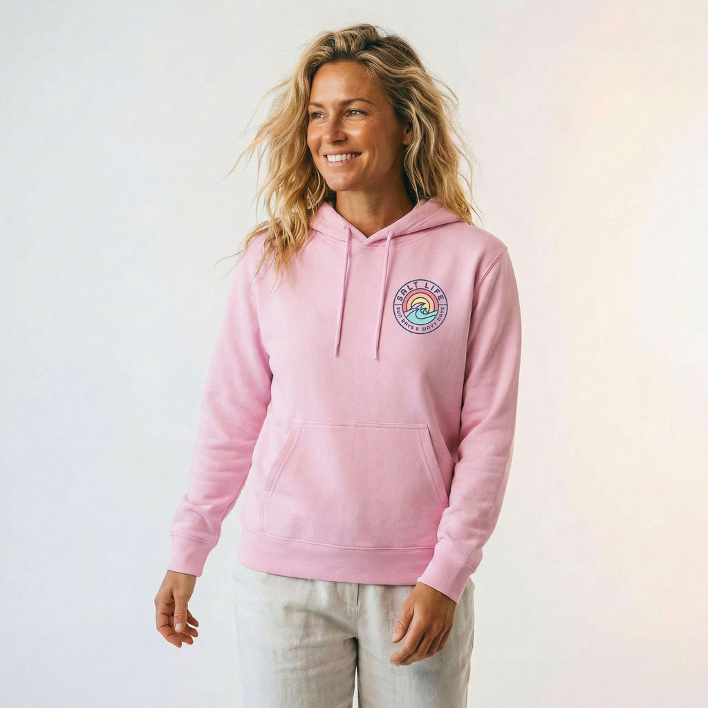 Salt Life Rays For Days Men's Hoodie Light Pink