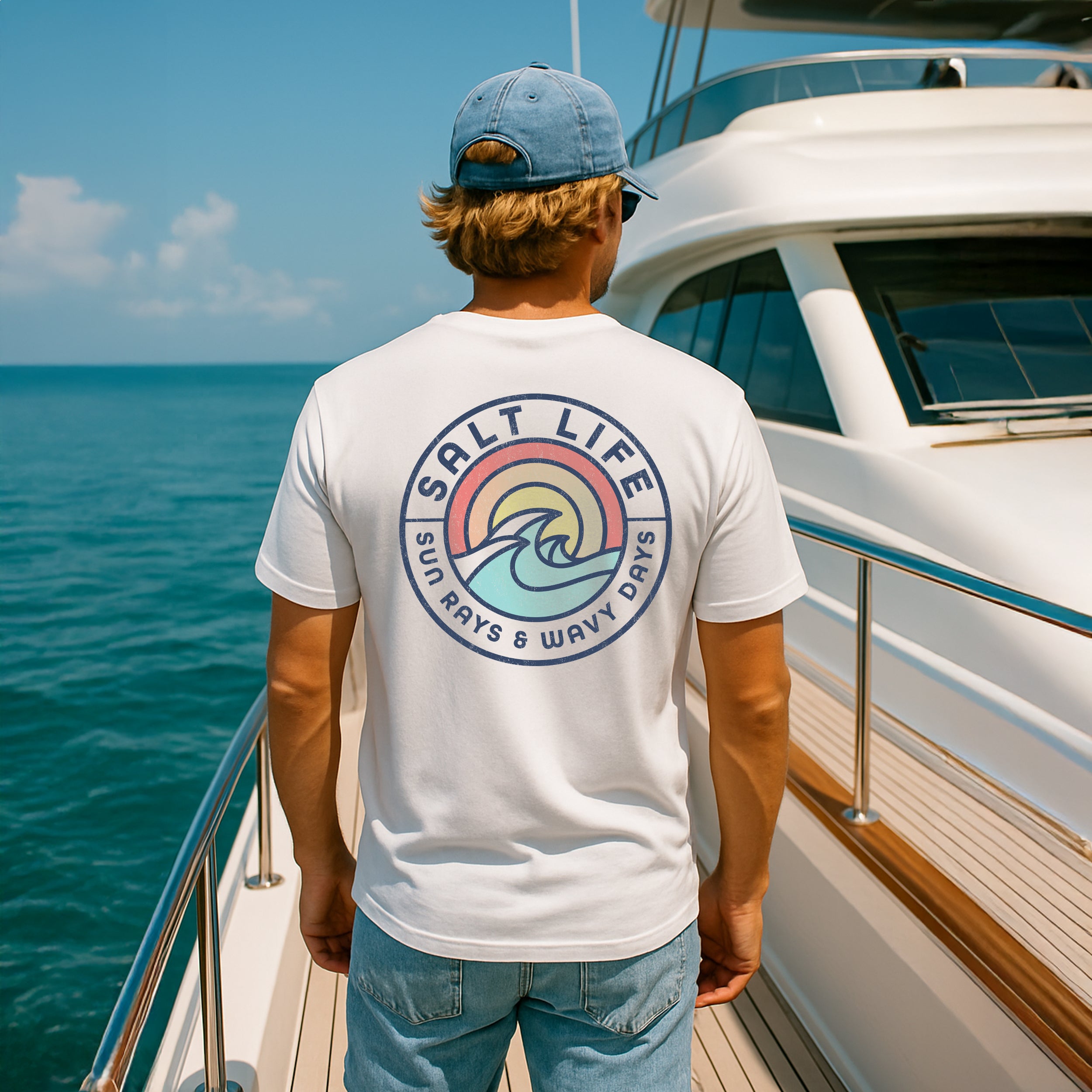 Salt Life Rays For Days Men's T-Shirt White
