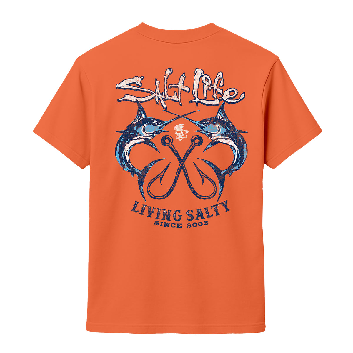 Salt Life Crossed Bills Men's T-Shirt Orange