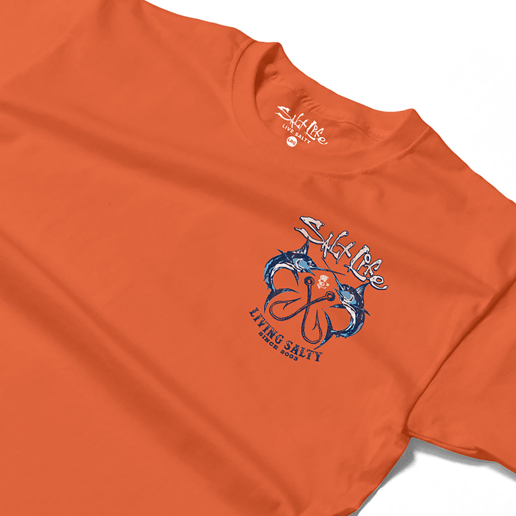 Salt Life Crossed Bills Men's T-Shirt Orange