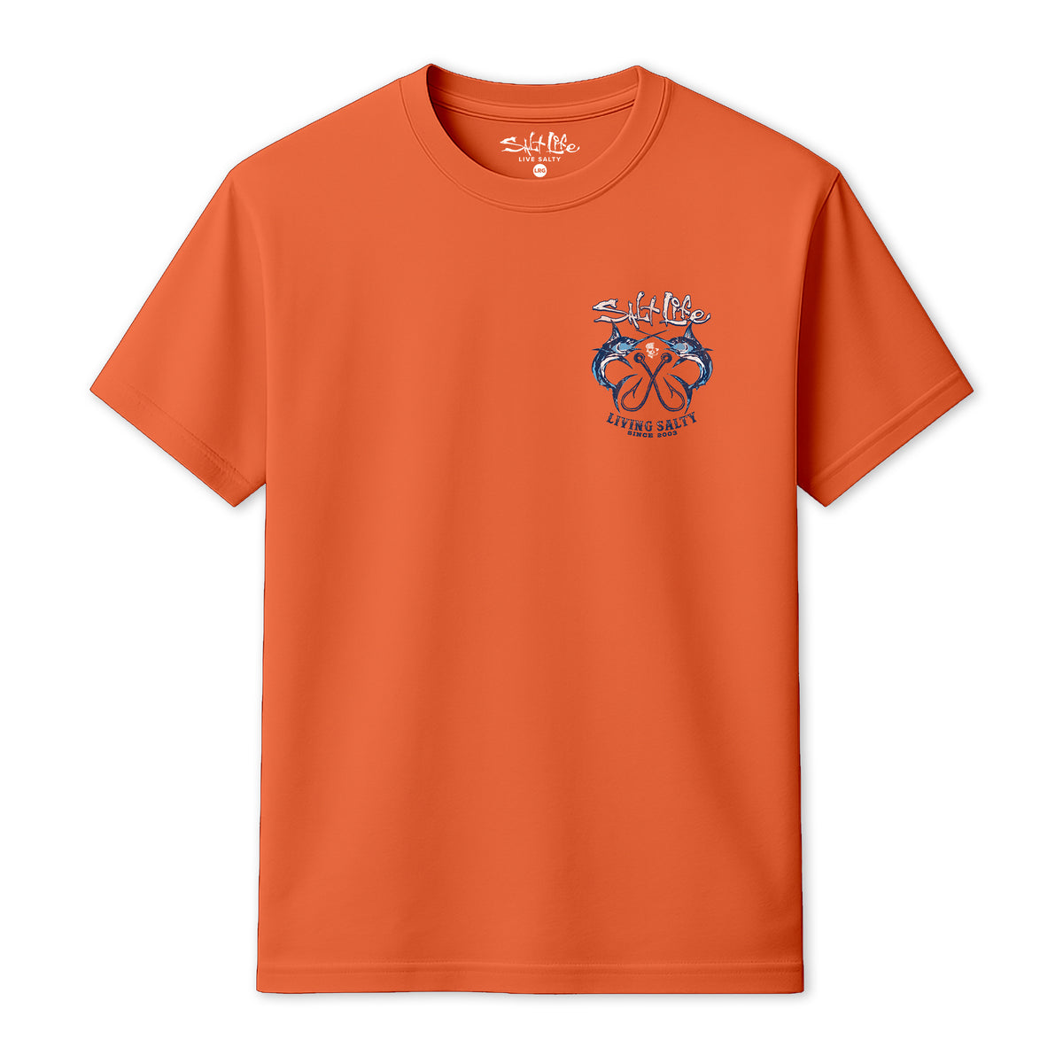 Salt Life Crossed Bills Men's T-Shirt Orange