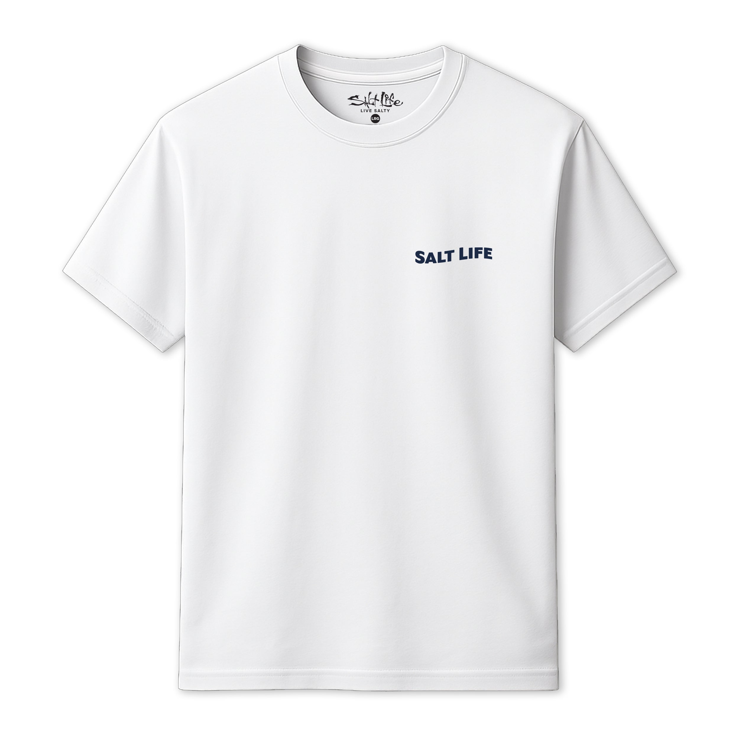 Salt Life Lure Badge Men's T-Shirt White