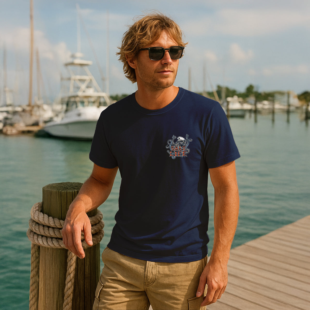 Salt Life Underwater Alien Men's T-Shirt