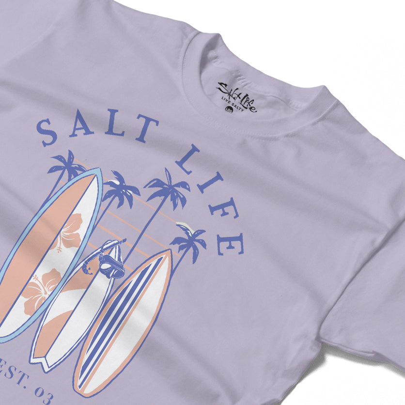 Salt Life Surfboards Women's T-Shirt Lavender