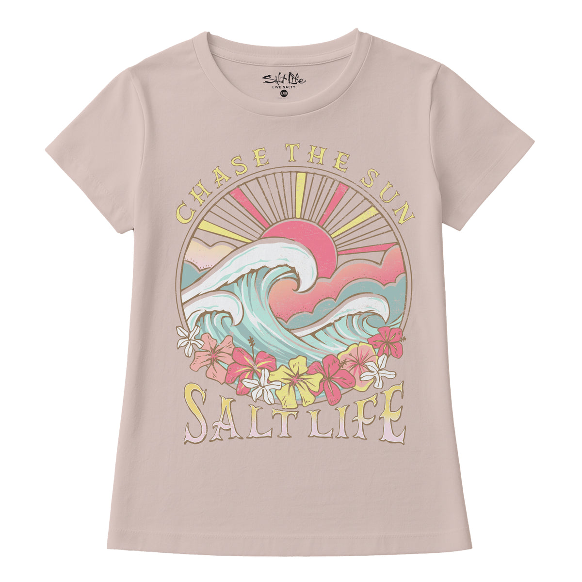 Salt Life Chase the Sun Women's T-Shirt Powder Pink