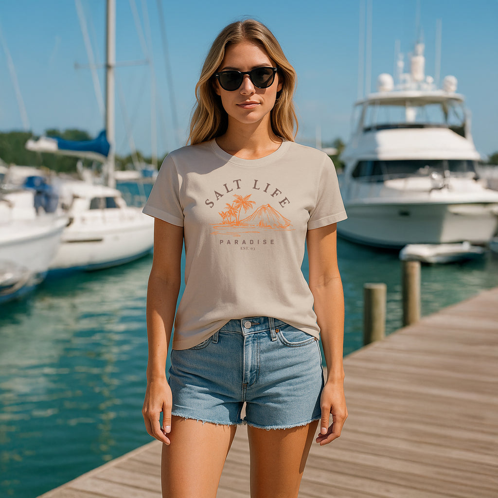 Salt Life Paradise Women's T-Shirt Natural