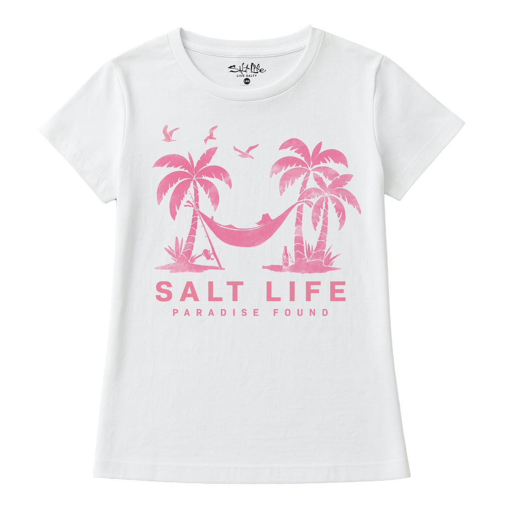 Salt Life Twin Palms Women's T-Shirt White