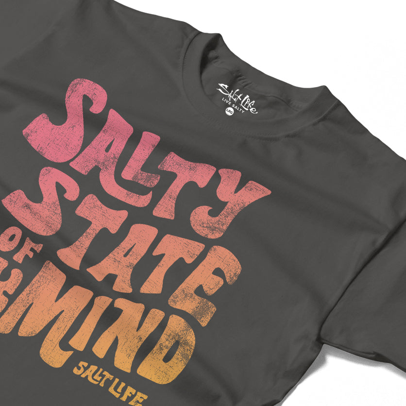 Salt Life Salty State 2 Women's T-Shirt Charcoal